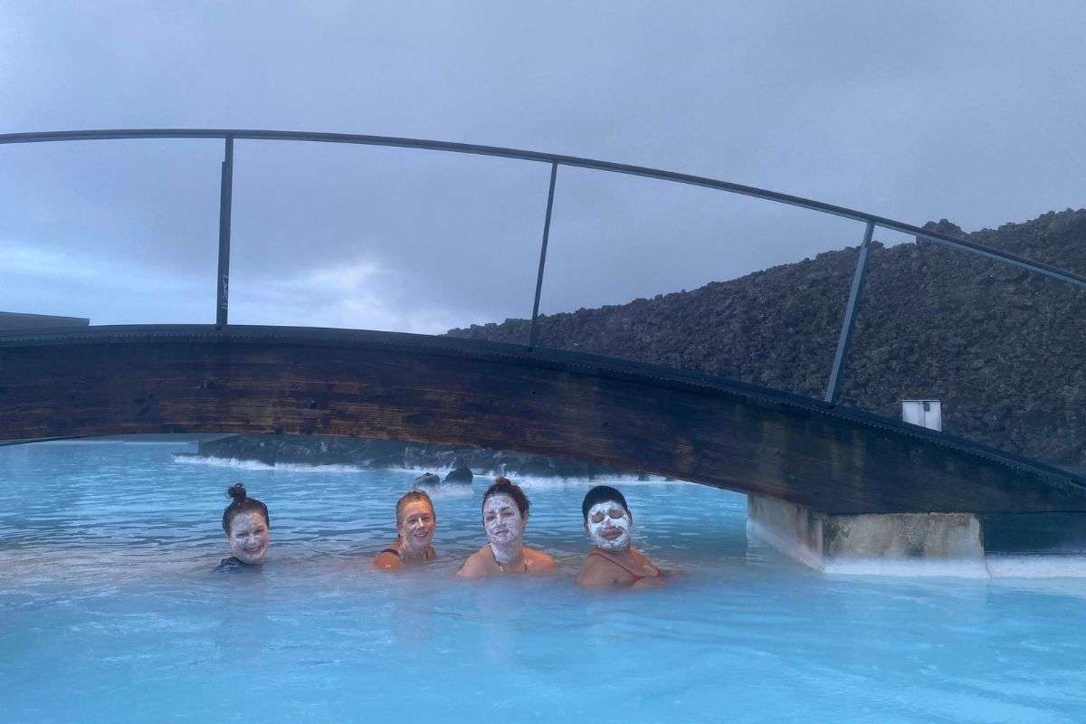 mud face masks in iceland hot springs