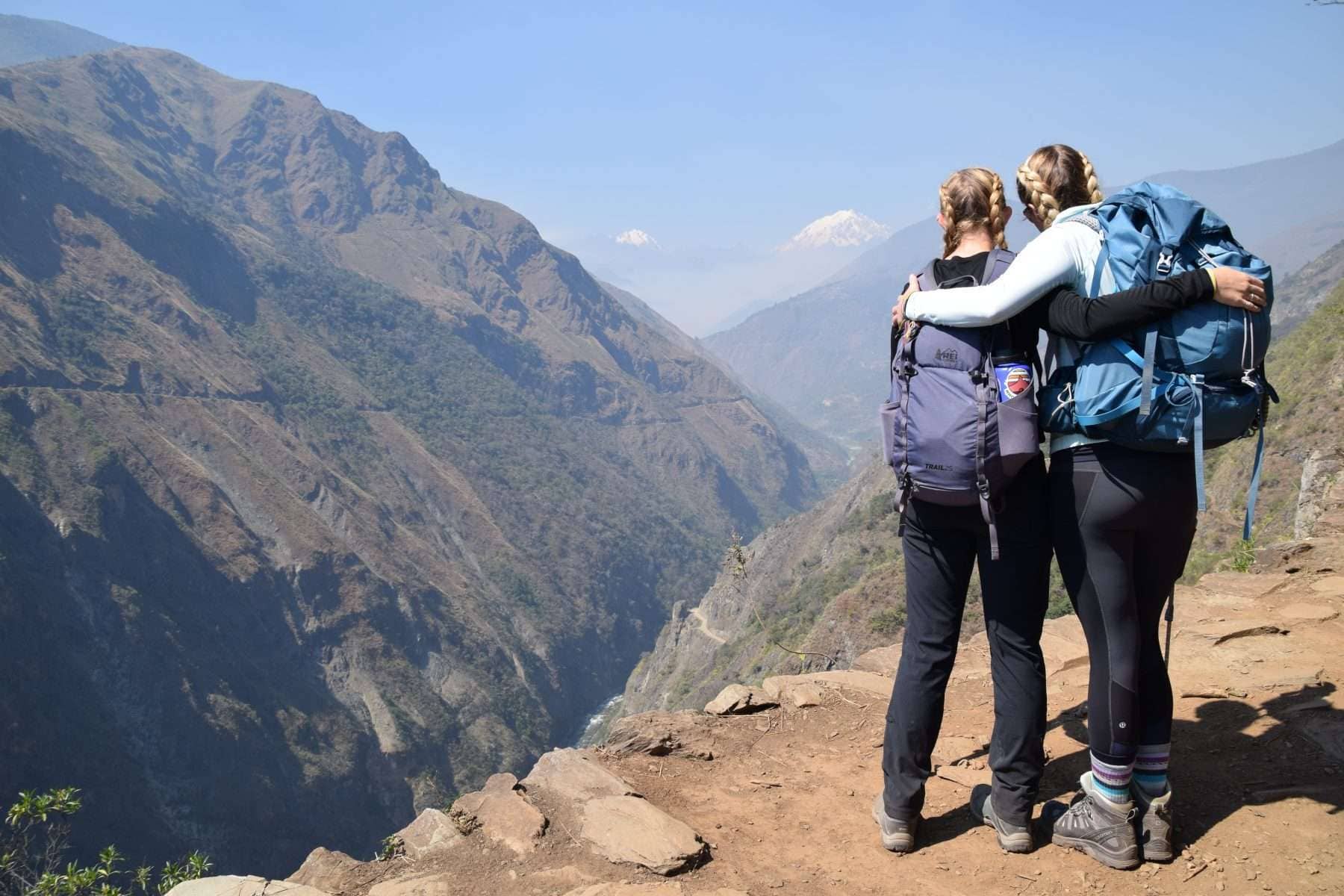 mom and daughter on a private custom trip with explorer Chick in peru