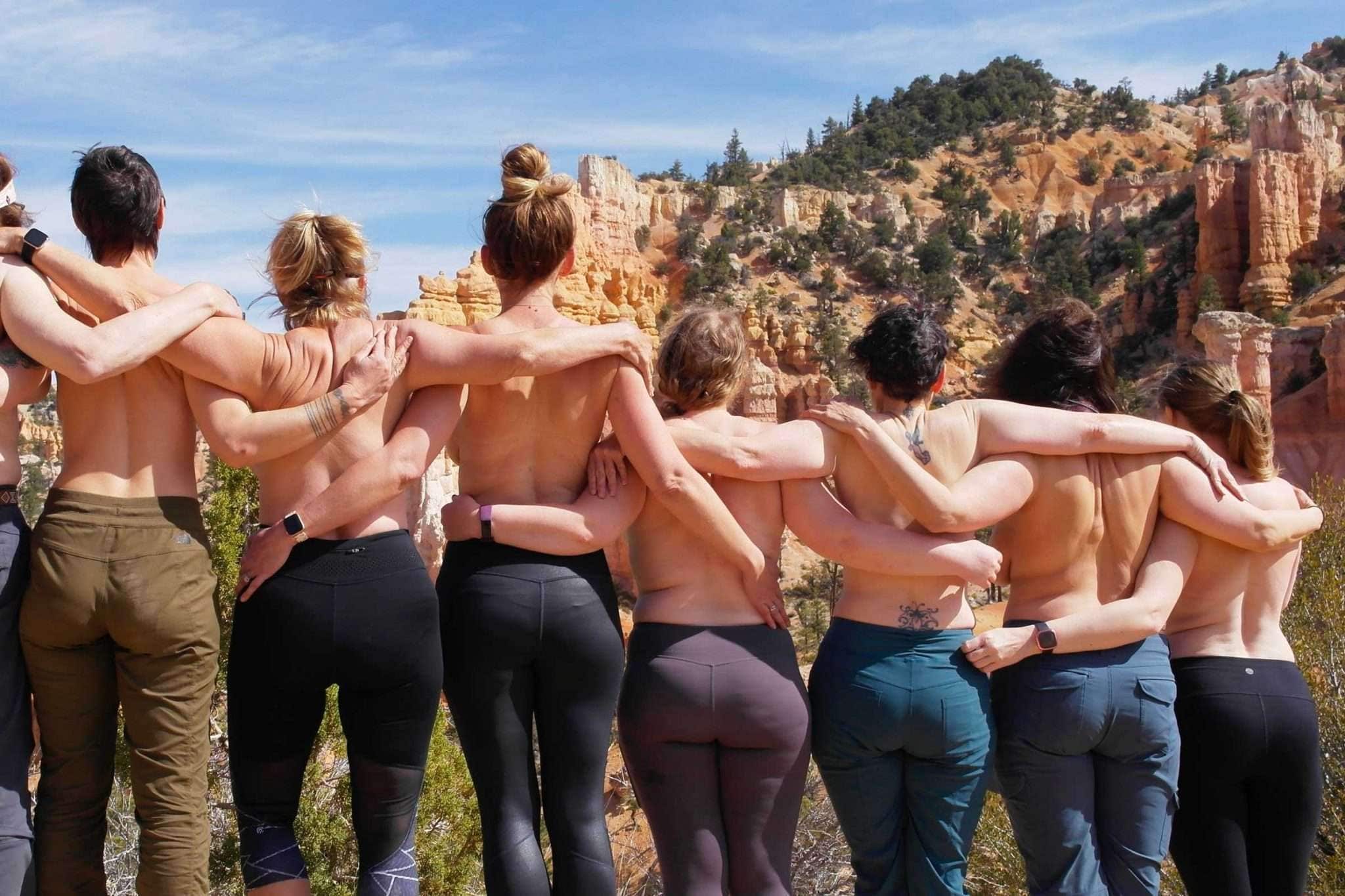 women in zion canyon