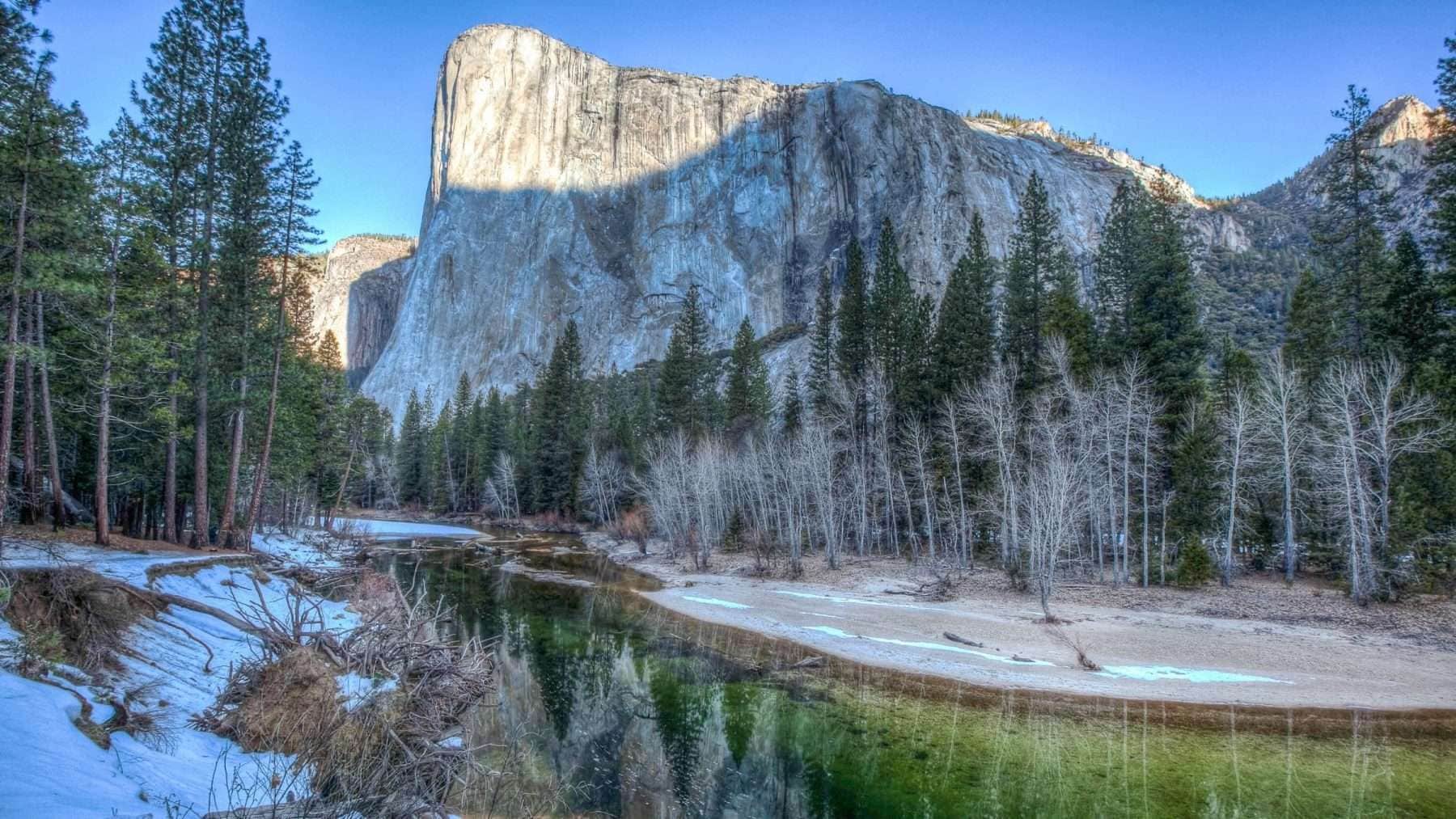 cathedral beach yosemite sunrise