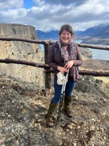 Explorer Chick Destination Manager Amy hiking in Alaska